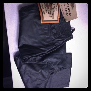leather Harley pants